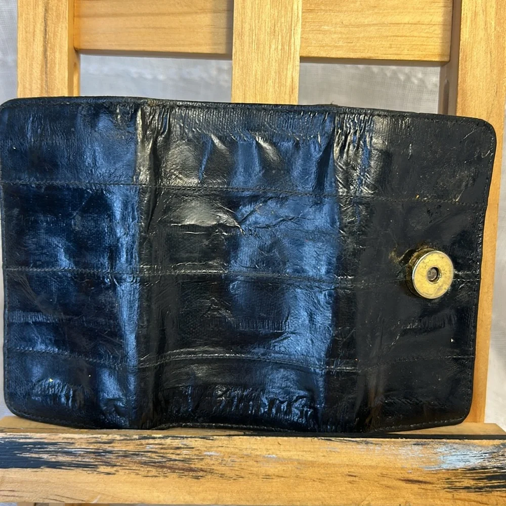 Vintage real eel skin key holder
